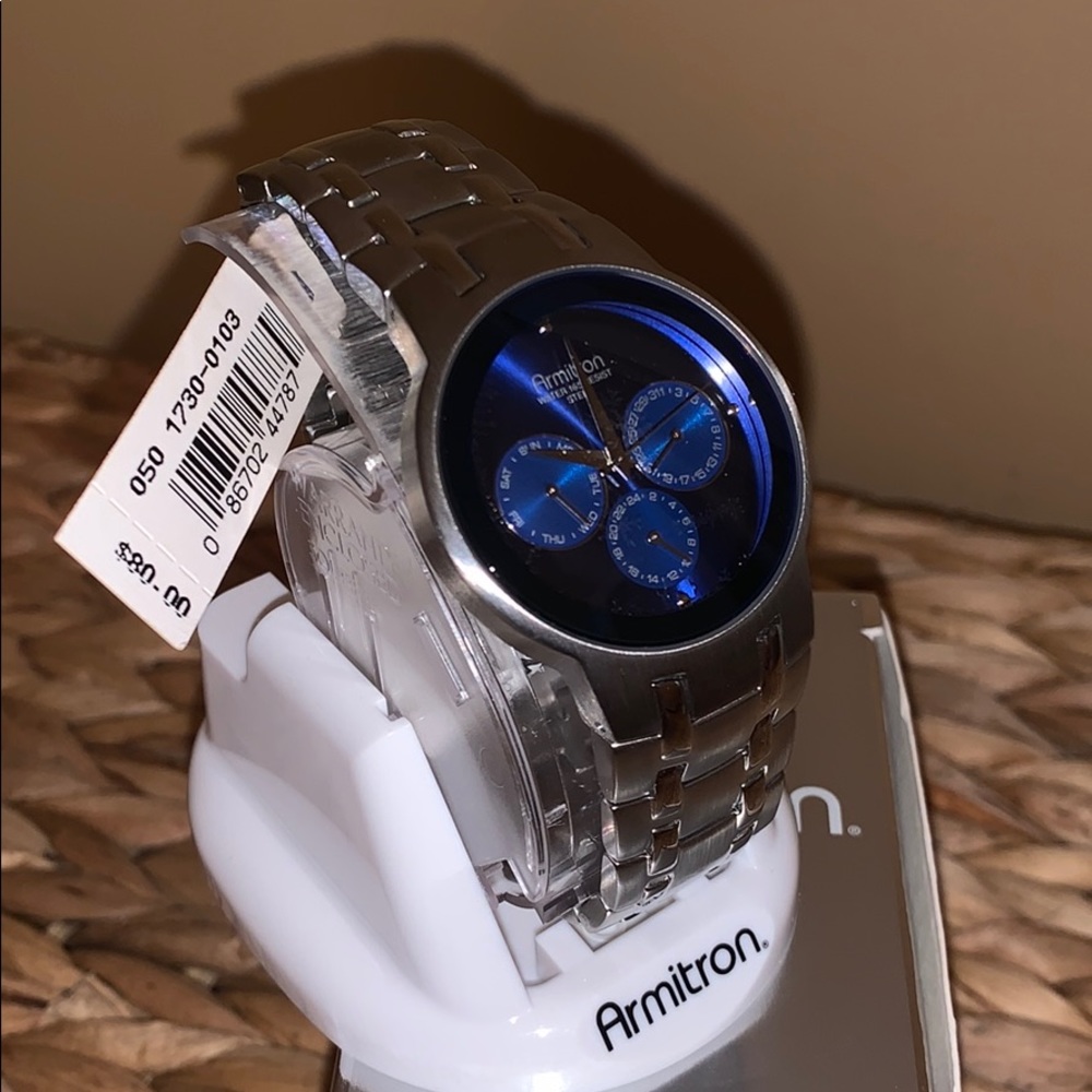 Armitron blue and silver watch!